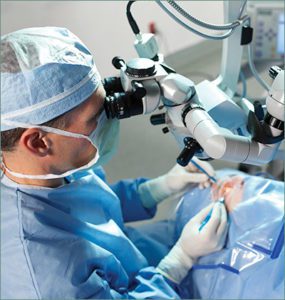 Eye Doctor Performing Cataract Surgery