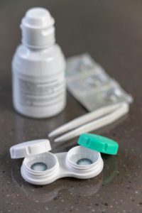 contact lens case and solution